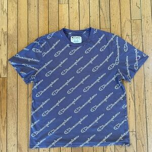 Champion Purple Logo Men's Shirt